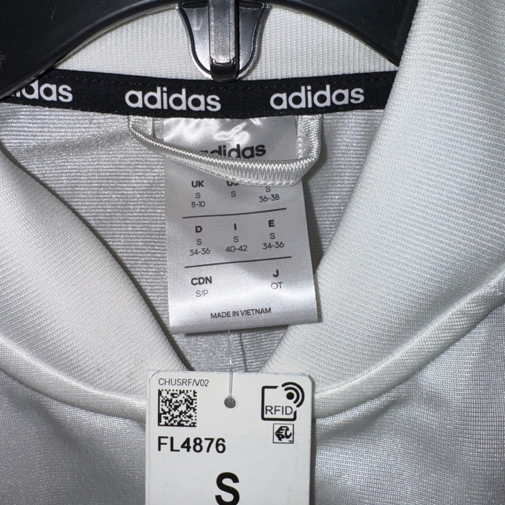 Adidas White Jacket with Black Accents - Picture 3 of 3